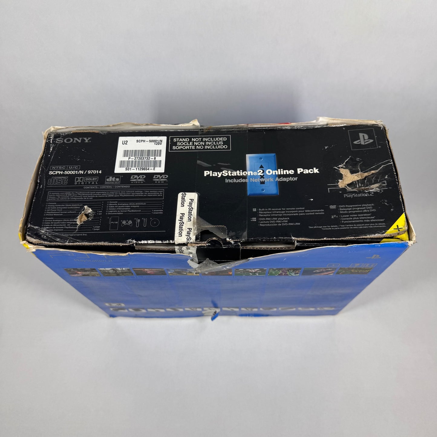 New Sony PlayStation 2 PS2 Black Console Gaming System SCPH-50001