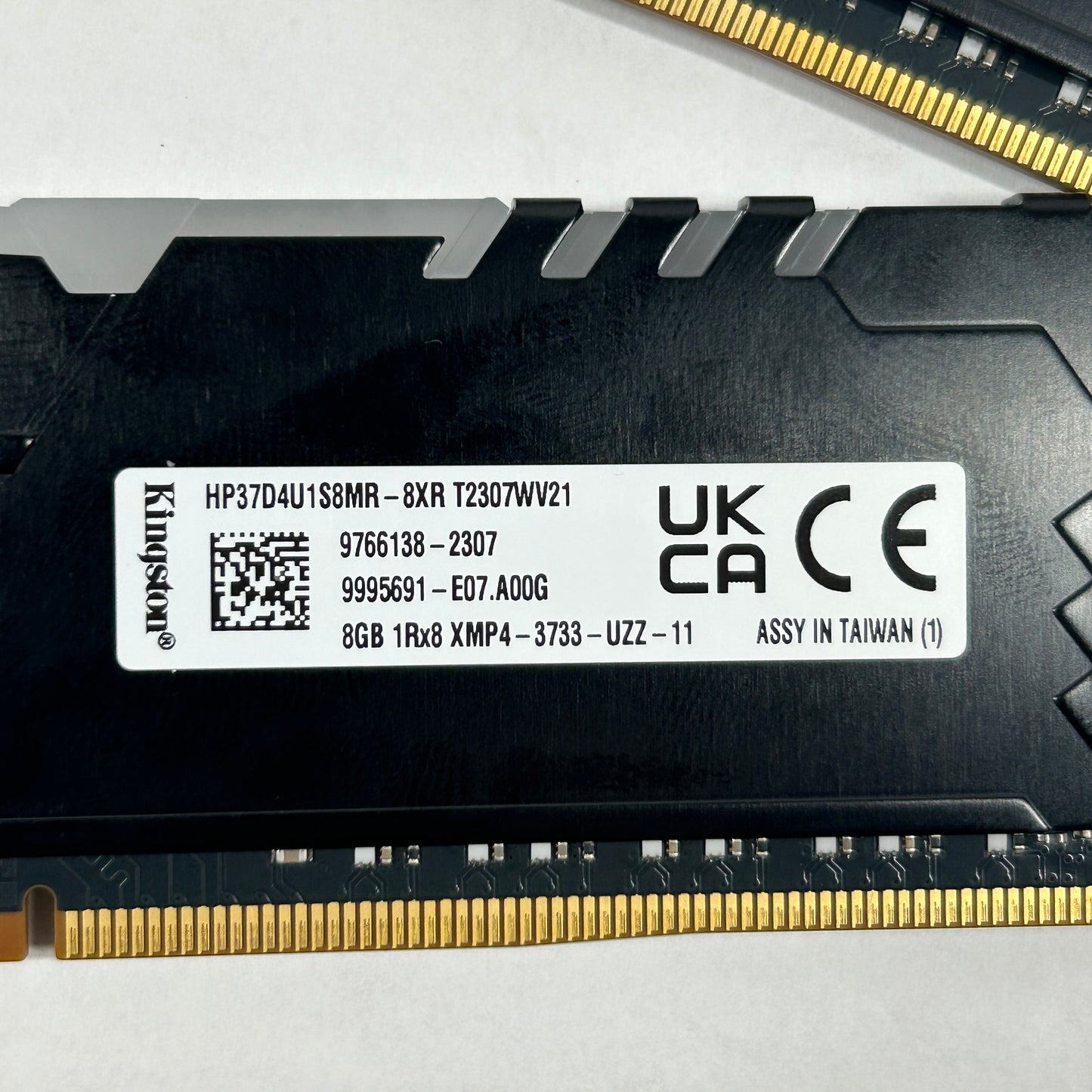 Kingston HyperX Fury 16GB (2x8GB) RAM DDR4 3733MHz HP37D4U1S8MR-8XR T2307WV23