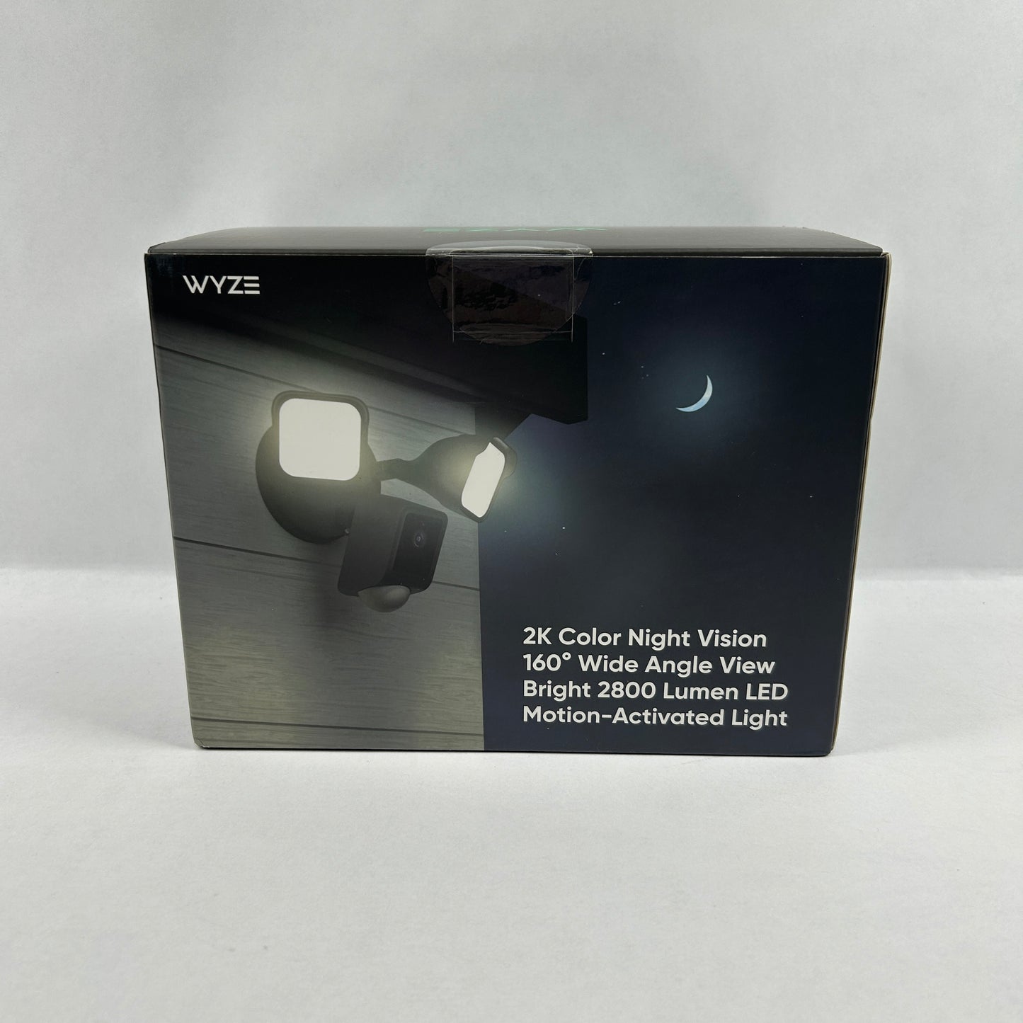 New Wyze Cam Floodlight 2K Color Night Vision LED Light WYZECFL2BL