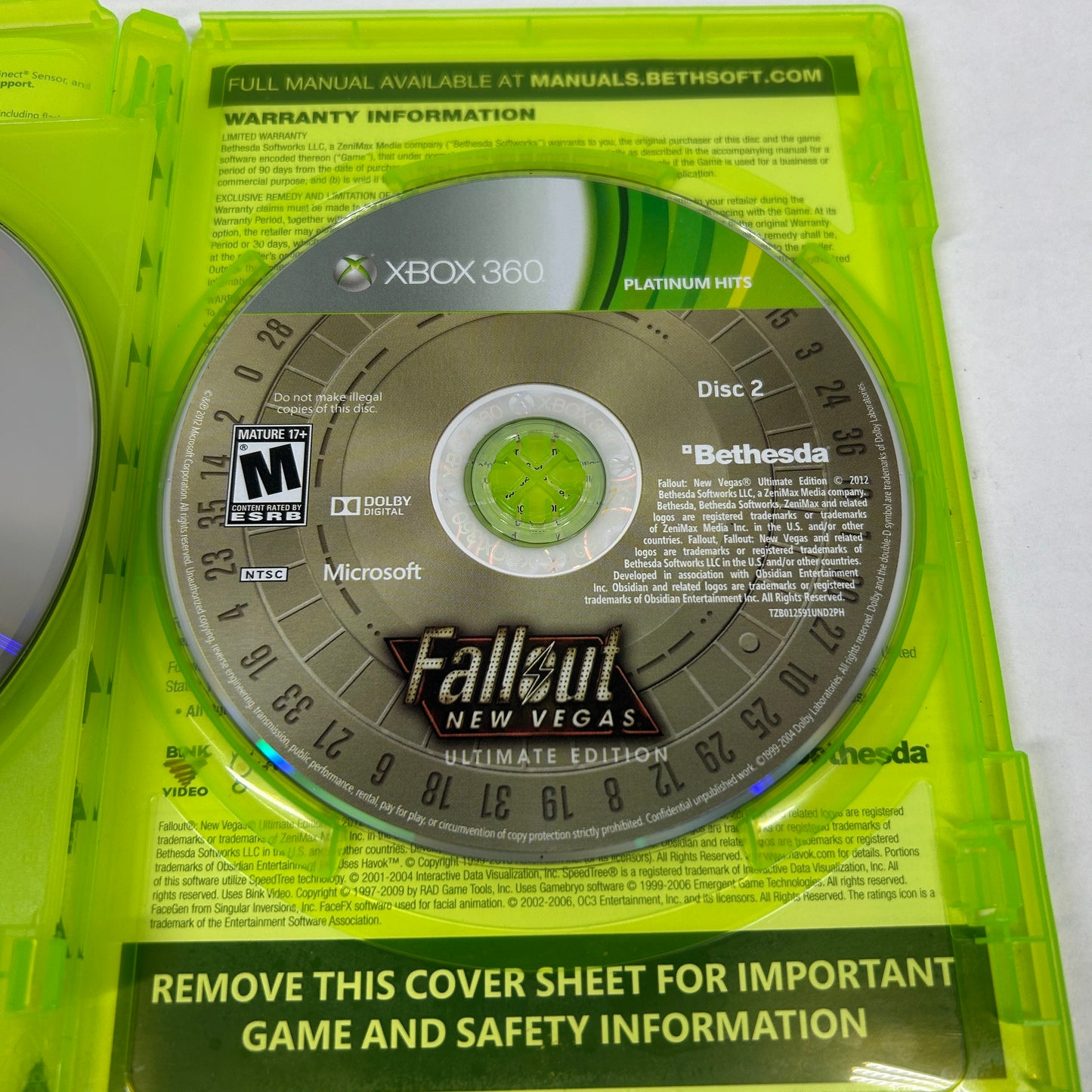 Fallout: New Vegas [Ultimate Edition] (Microsoft Xbox 360, 2012)