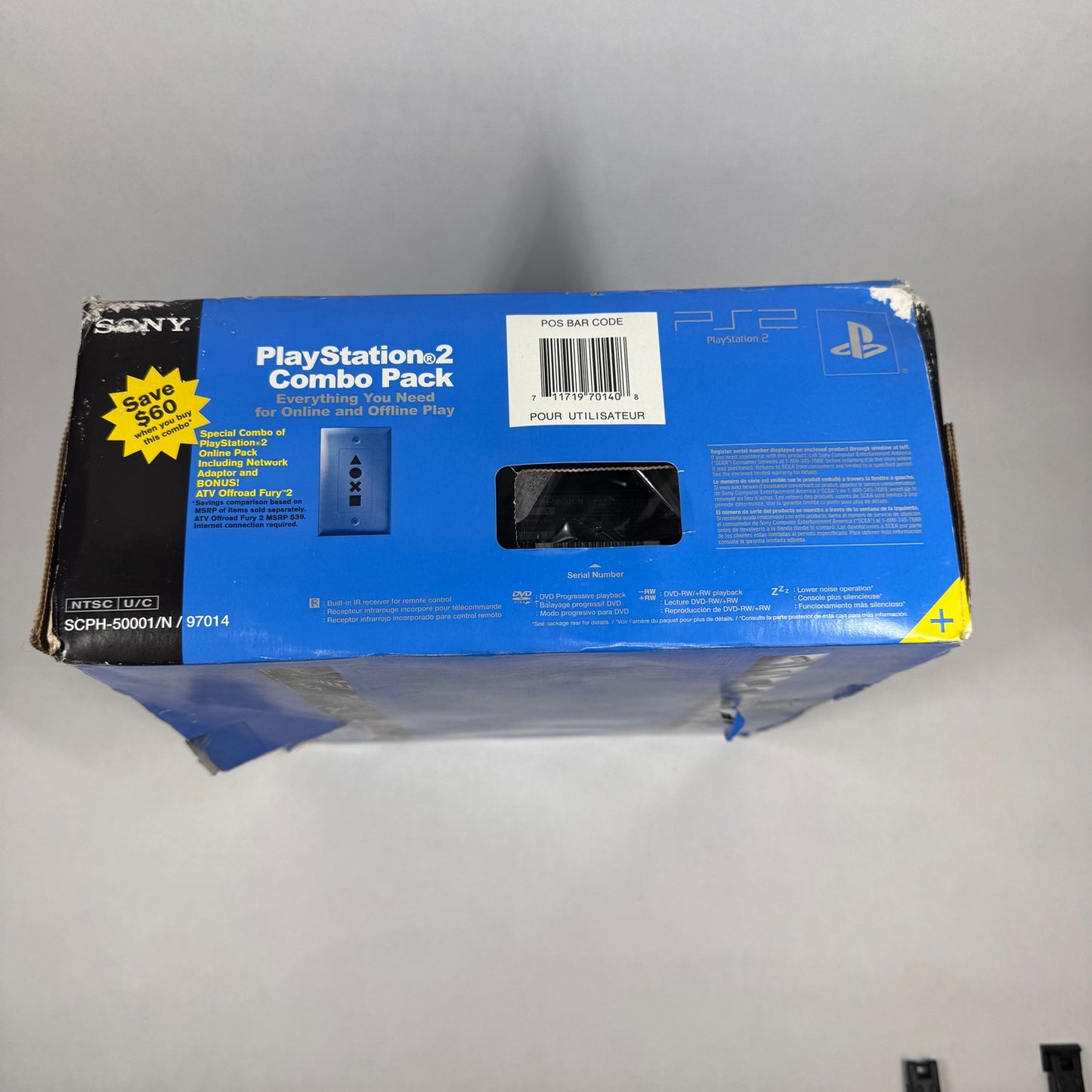 New Sony PlayStation 2 PS2 Black Console Gaming System SCPH-50001