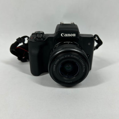 Canon EOS M50 24.1MP Digital SLR DSLR Camera With Canon Zoom Lens EF-M 15-45mm