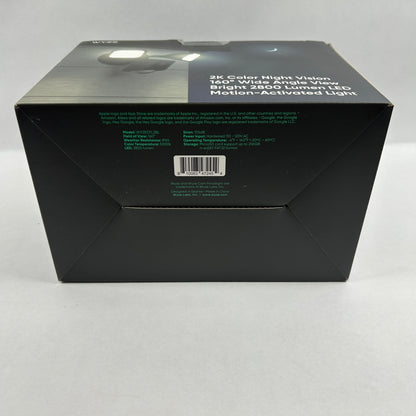 New Wyze Cam Floodlight 2K Color Night Vision LED Light WYZECFL2BL