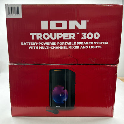 New ION Trouper 300 Portable Speaker System Black IPA118C
