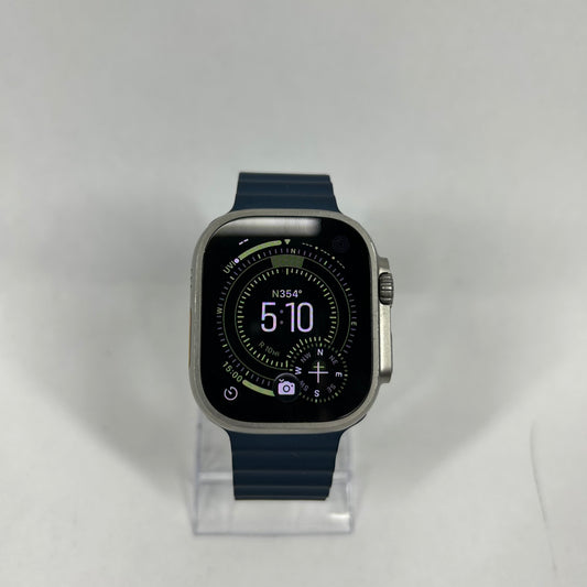 Unlocked Apple Watch Ultra 2 49MM Titanium Blue Ocean Band MREG3LL/A