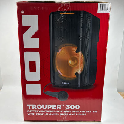 New ION Trouper 300 Portable Speaker System Black IPA118C
