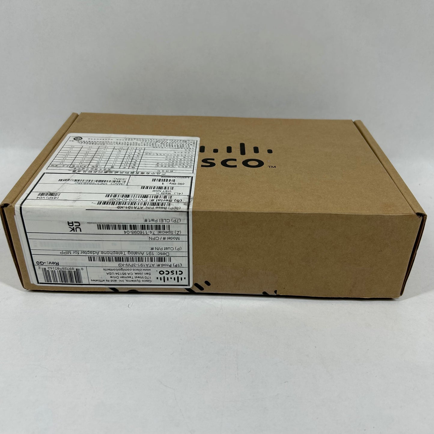 New Cisco Analog Telephone Adapter for MPP Analog Telephone Adapter 74-116098-04
