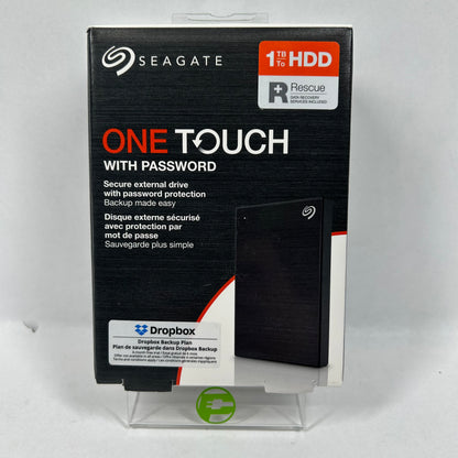 New Seagate Portable One Touch 1TB Micro USB-B to USB-A HDD 3FFPAP1-571