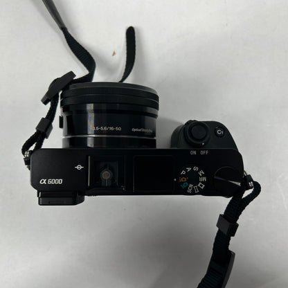 Sony Alpha A6000 24.3MP APS-C 16-50mm Lens Camera 556 Shutter Count