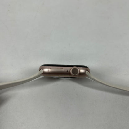 Unlocked Apple Watch Series 10 42MM Rose Gold Starlight Sport Band MWX93LW/A