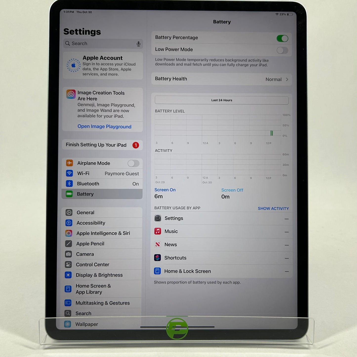 WiFi Only Apple iPad Air 13" M3 128GB Blue MCNJ4LL/A