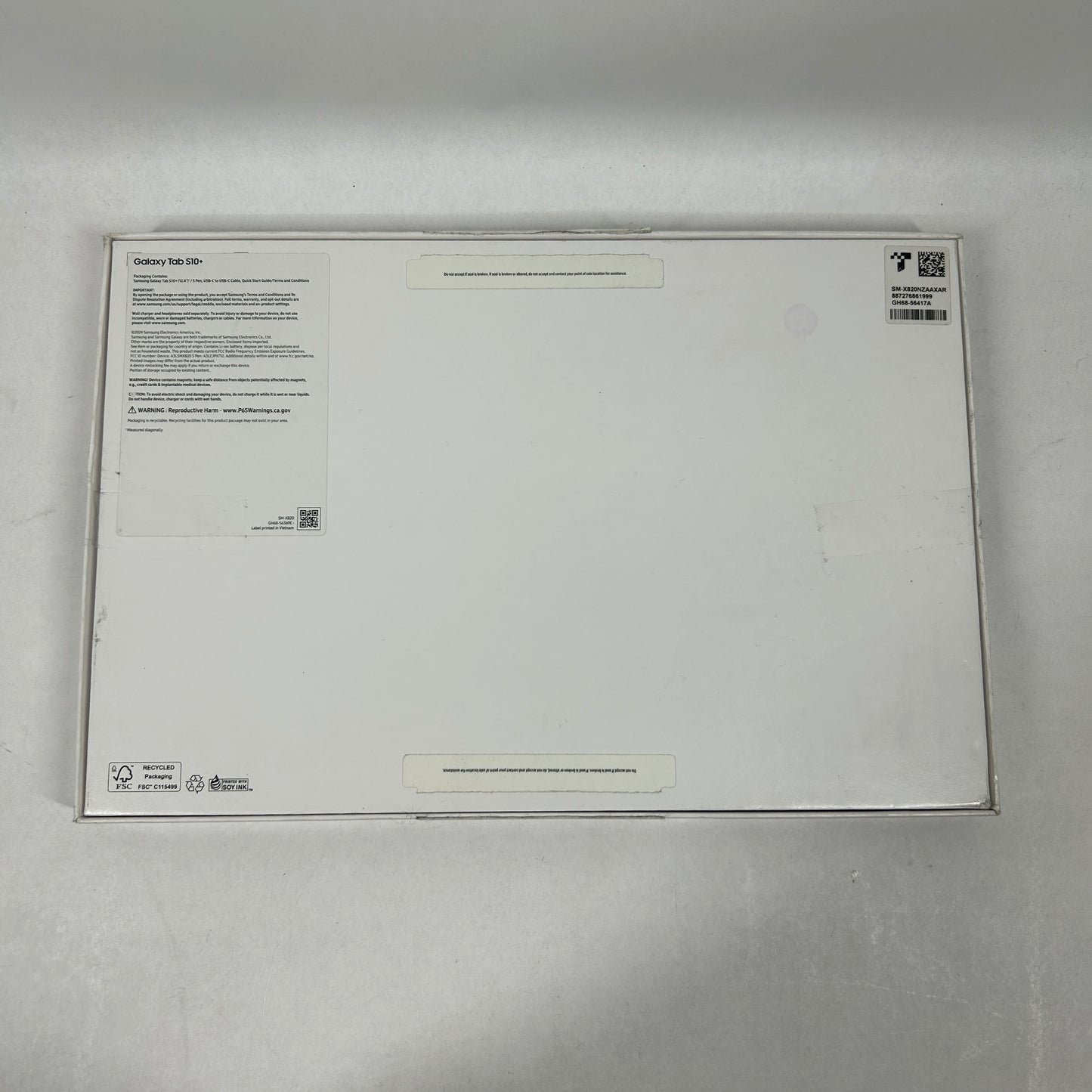 WiFi Only Samsung Galaxy Tab  S10+ 12.4" 256GB Black SM-X828U