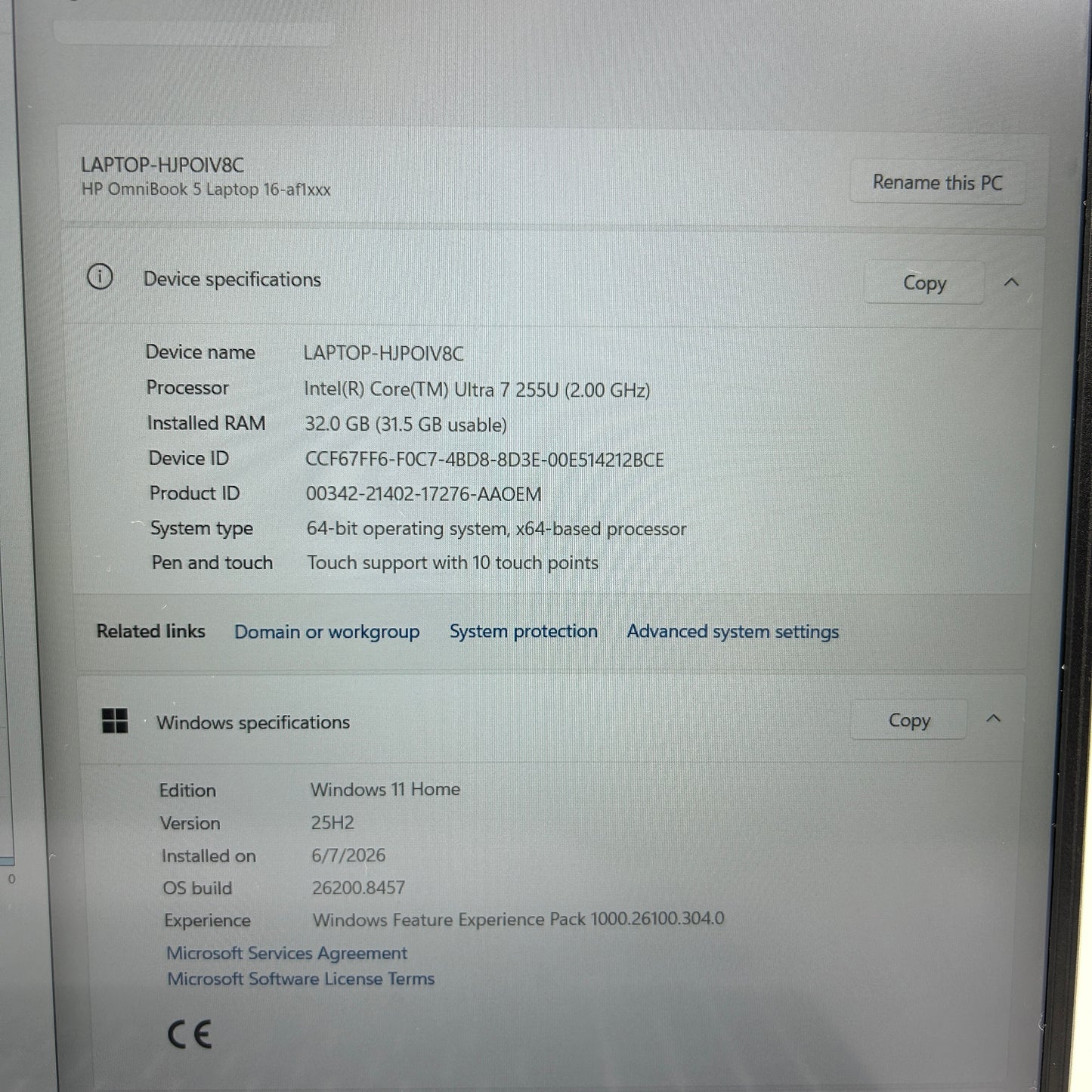 HP hp omnibook B888UUA#ABA 15.6" i7-1255U 2.0GHz 32GB RAM 1TB SSD