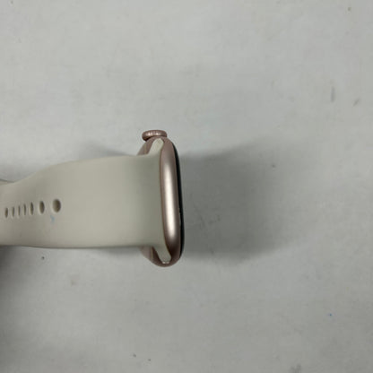 Unlocked Apple Watch Series 10 42MM Rose Gold Starlight Sport Band MWX93LW/A