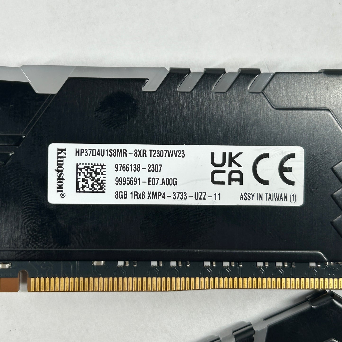 Kingston HyperX Fury 16GB (2x8GB) RAM DDR4 3733MHz HP37D4U1S8MR-8XR T2307WV23