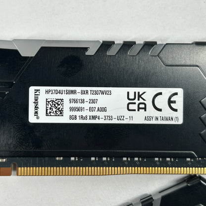 Kingston HyperX Fury 16GB (2x8GB) RAM DDR4 3733MHz HP37D4U1S8MR-8XR T2307WV23