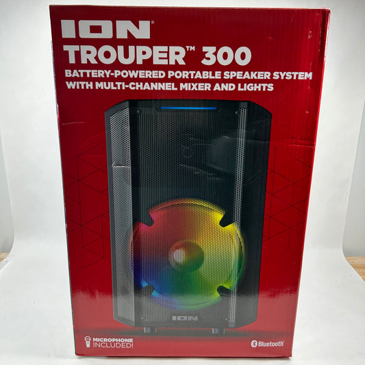 New ION Trouper 300 Portable Speaker System Black IPA118C