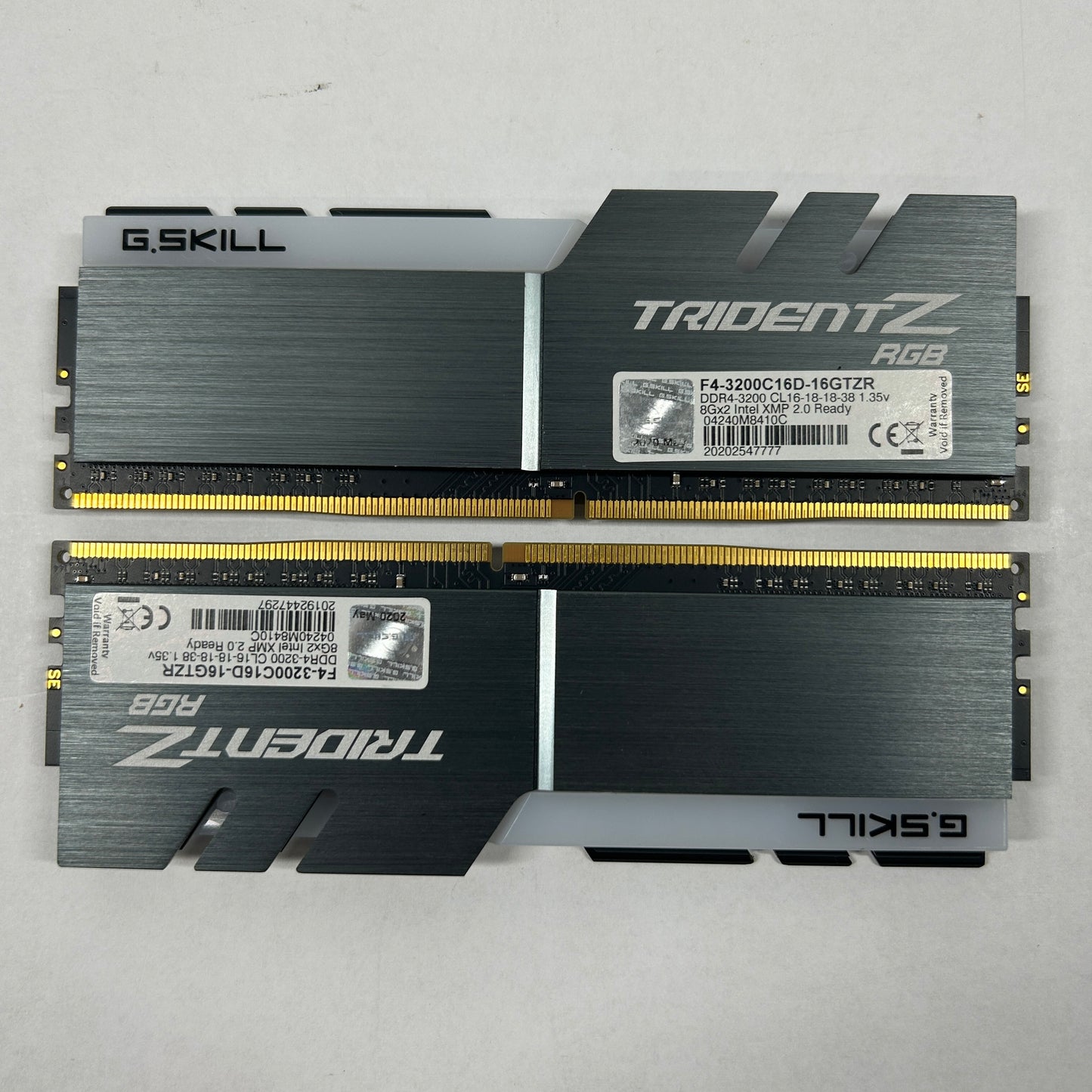 G.Skill TridentZ RGB Series 16GB (2x8GB) RAM DDR4 3200MHz F4-3200C12D-16GTZR