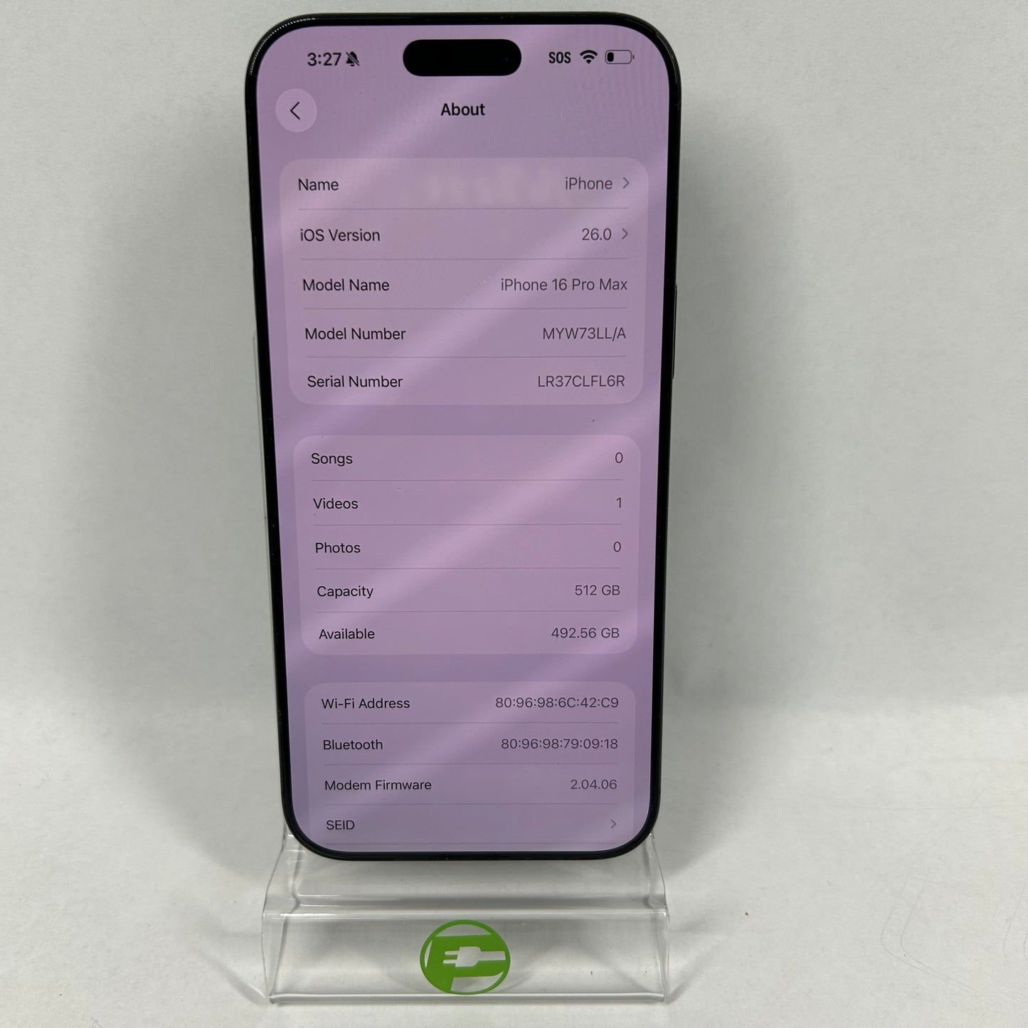 Unlocked Apple iPhone 16 Pro Max 512GB Black MYW73LL/A