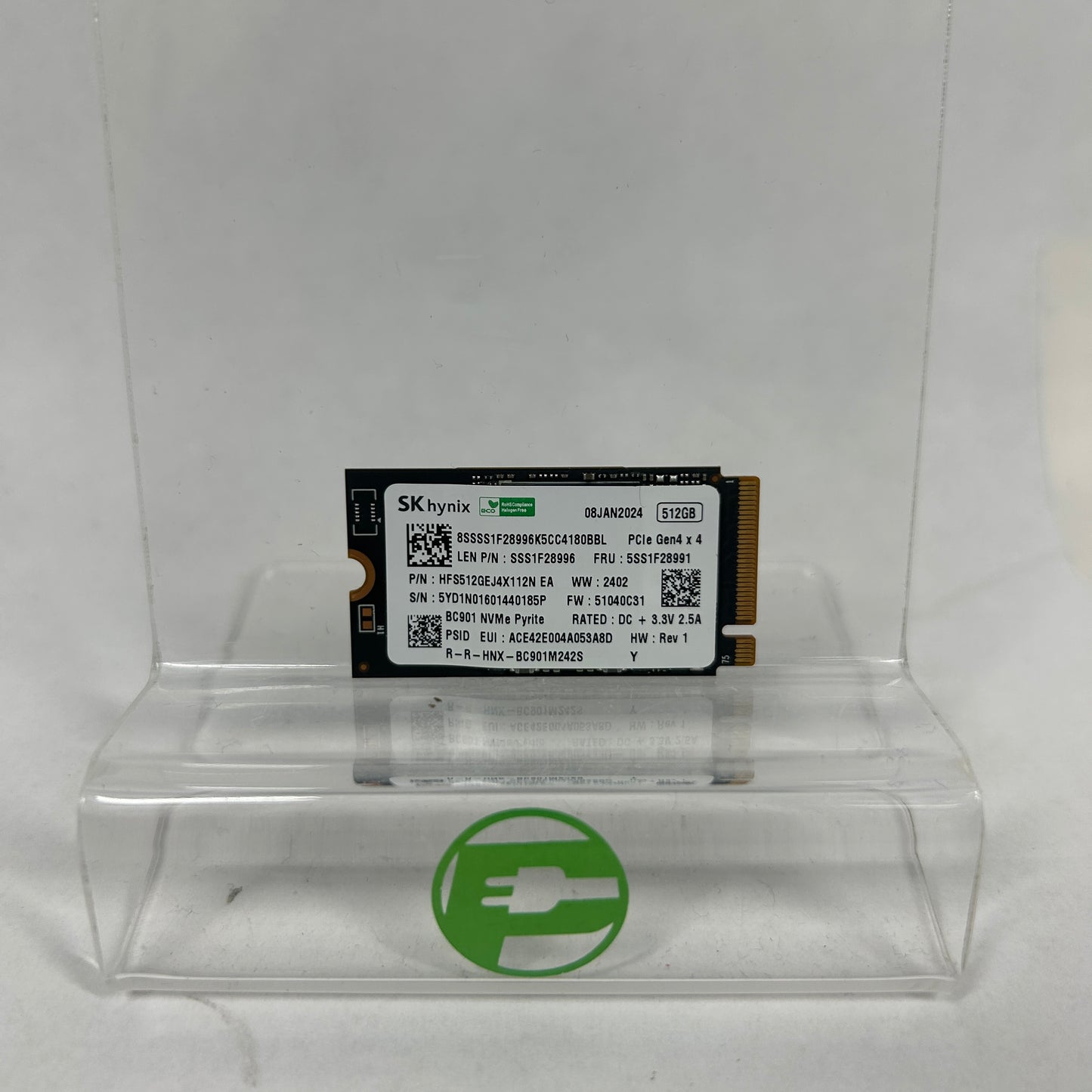SK Hynix 2242mm BC901 Pyrite 512GB M.2 NVMe Gen 4.0 x 4 SSD HFS512GEJ4X112N
