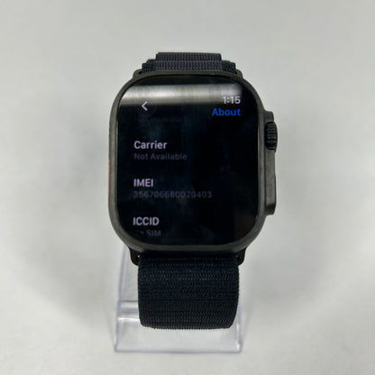 Unlocked Apple Watch Ultra 2 49MM Black MX4P3LW/A