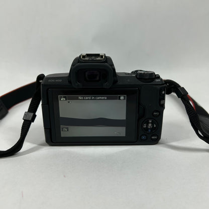 Canon EOS M50 24.1MP Digital SLR DSLR Camera With Canon Zoom Lens EF-M 15-45mm