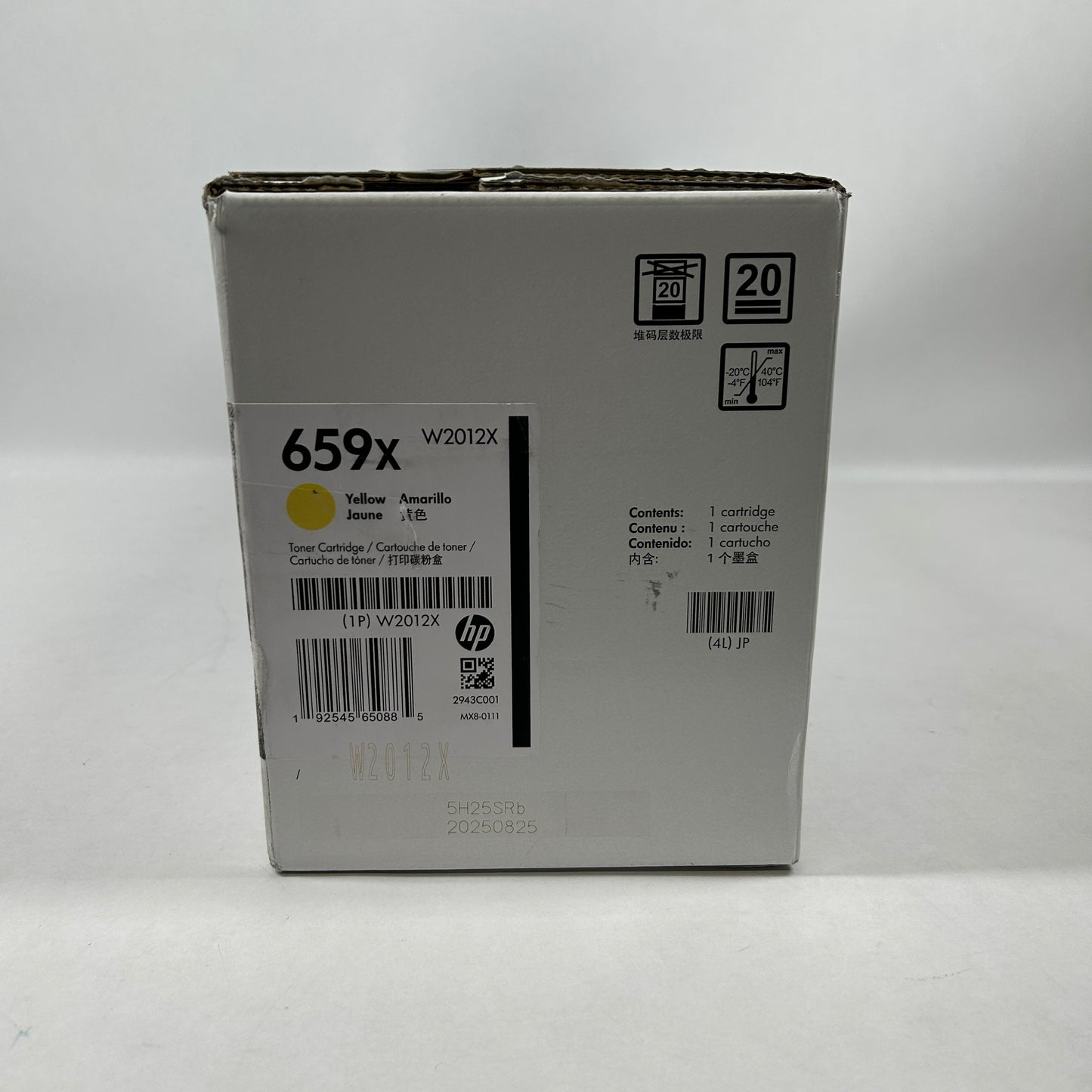 New HP 659X W2012X Yellow Toner Cartridge