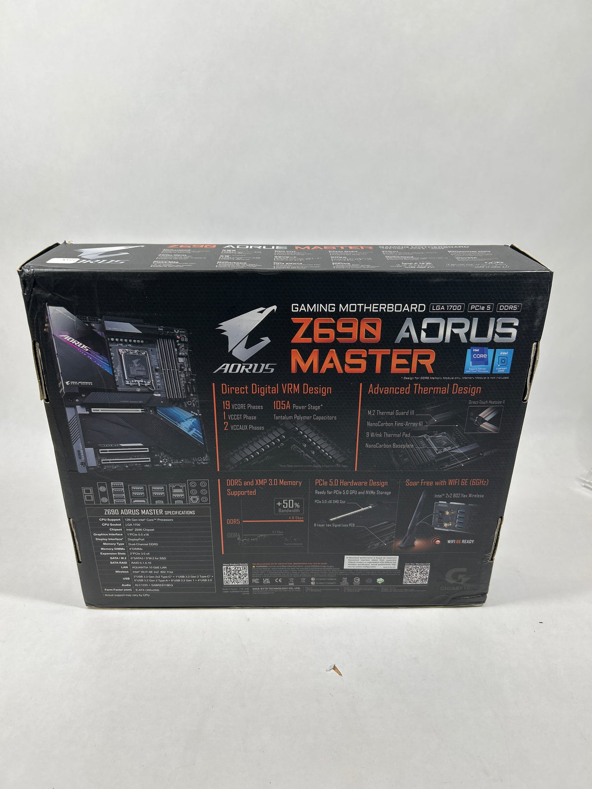 Gigabyte Z690 Aorus Master LGA 1700 E-ATX Intel DDR5 Motherboard