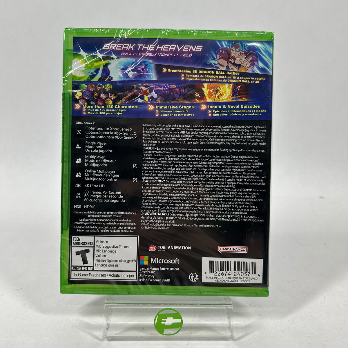 New Dragon Ball: Sparking Zero (Microsoft Xbox Series X, 2024)