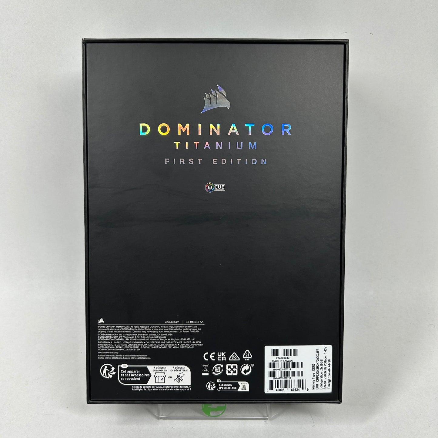 Corsair First Edition Dominator Titanium 32GB (2x16GB) RAM DDR5 7200MT/s 