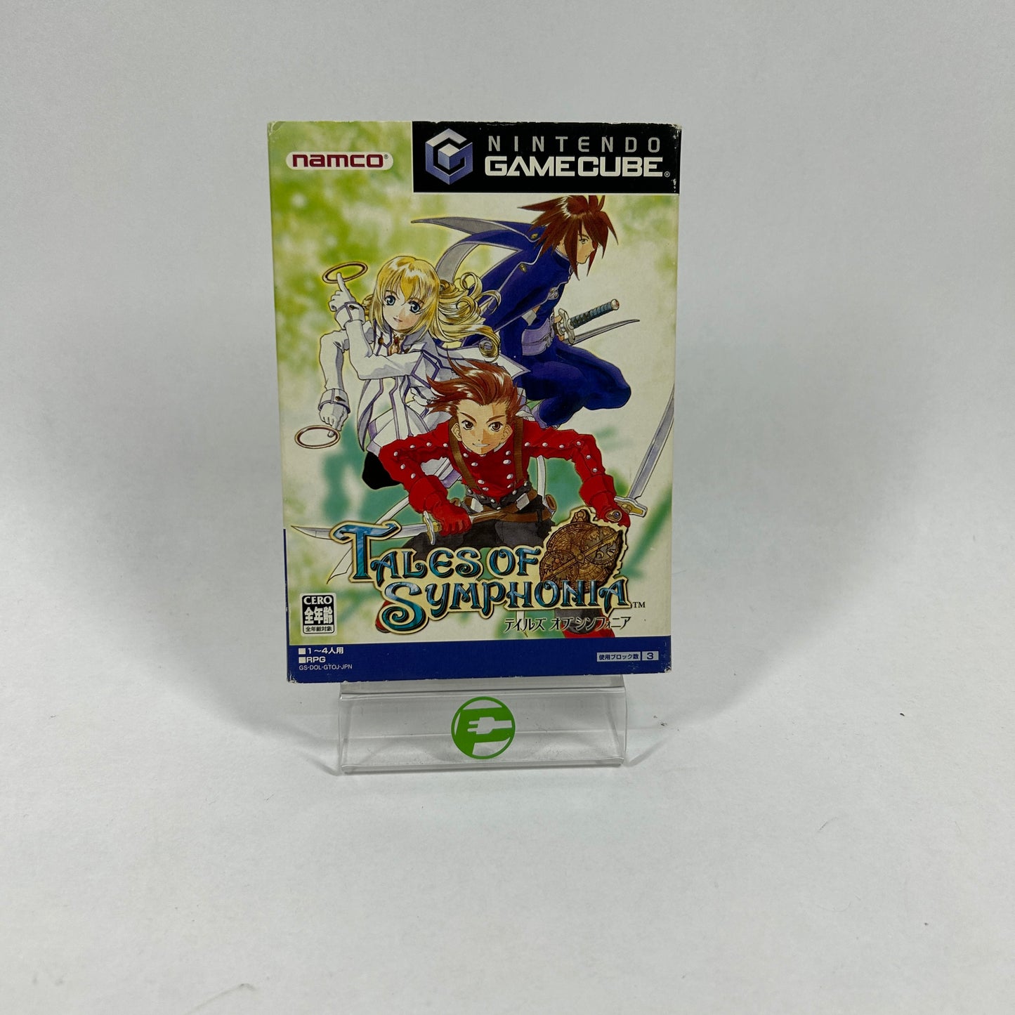 Nintendo GameCube Console Gaming System DOL-001 Green Tales of Symphonia Japan Special Edition   READ