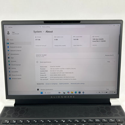 Alienware X14 R2 14" i7-13620H 2.4GHz 16GB RAM 512GB SSD GeForce RTX 4050