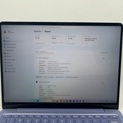 Microsoft Surface Laptop 13" Snapdragon X Plus 16GB RAM 500GB SSD READ