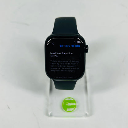 Unlocked Apple Watch Series 11 46MM Jet Black Aluminum Black Sport Band