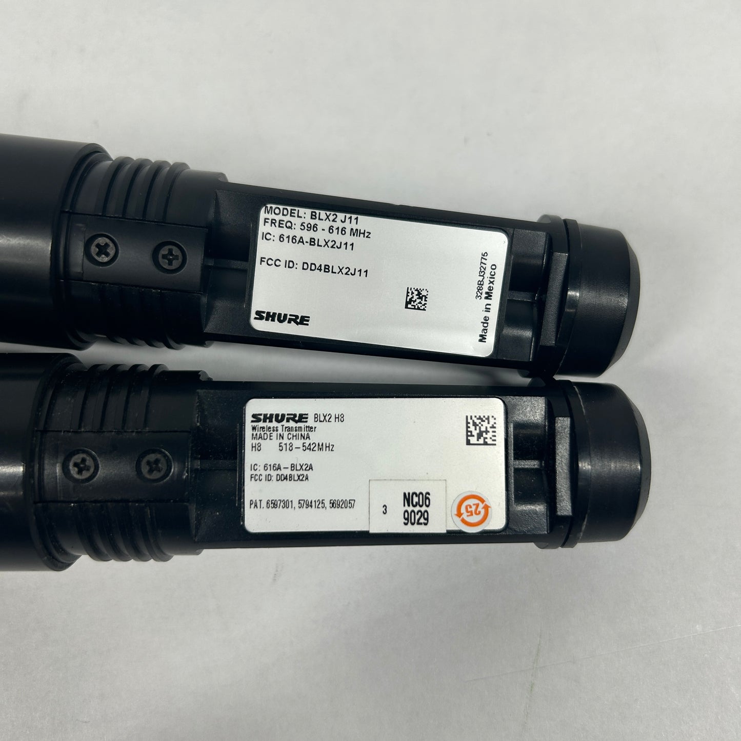 Shure BLX2 Wireless Microphone PG58 Set of 2