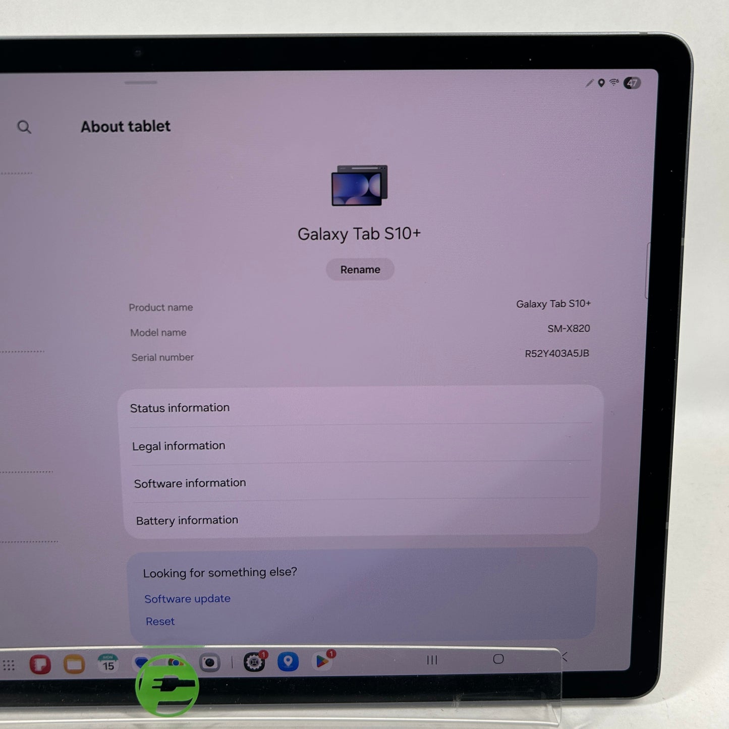 WiFi Only Samsung Galaxy Tab  S10+ 12.4" 256GB Black SM-X828U