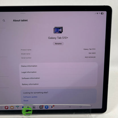 WiFi Only Samsung Galaxy Tab  S10+ 12.4" 256GB Black SM-X828U