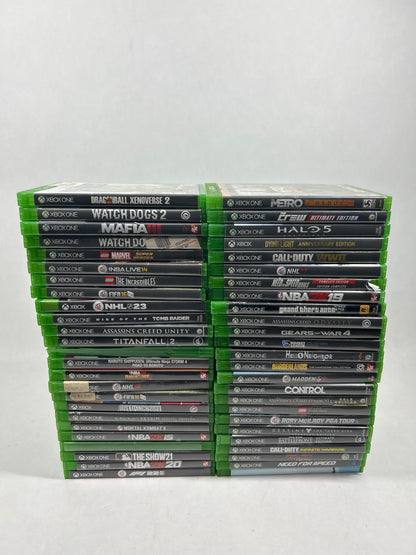 Lot of 50 Microsoft Xbox One Games