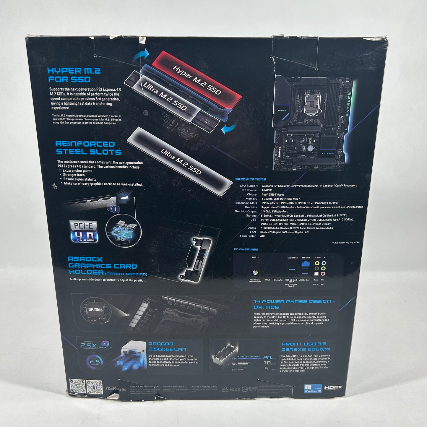 AsRock Z590 Extreme LGA 1200 ATX Intel DDR4 Motherboard