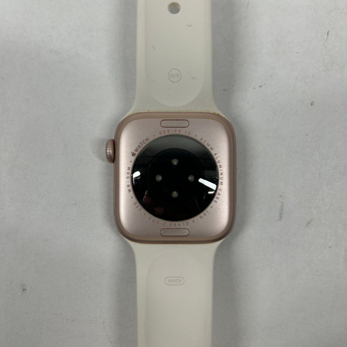Unlocked Apple Watch Series 10 42MM Rose Gold Starlight Sport Band MWX93LW/A