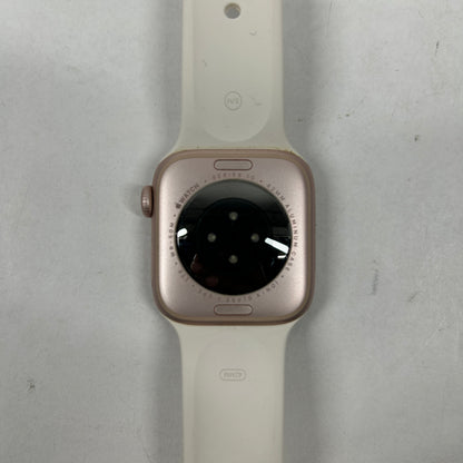 Unlocked Apple Watch Series 10 42MM Rose Gold Starlight Sport Band MWX93LW/A