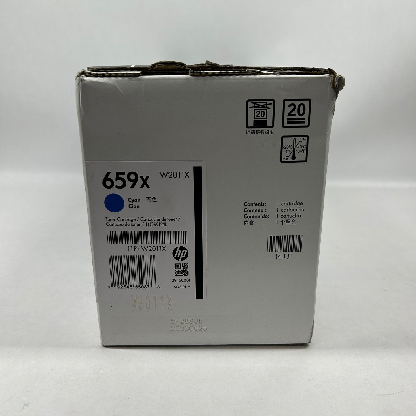 New HP 659X W2011X Cyan Toner Cartridge