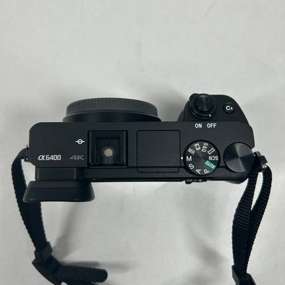Sony Alpha A6400 24.2MP Mirrorless Camera 652 Shutter Count With Lens and Bag