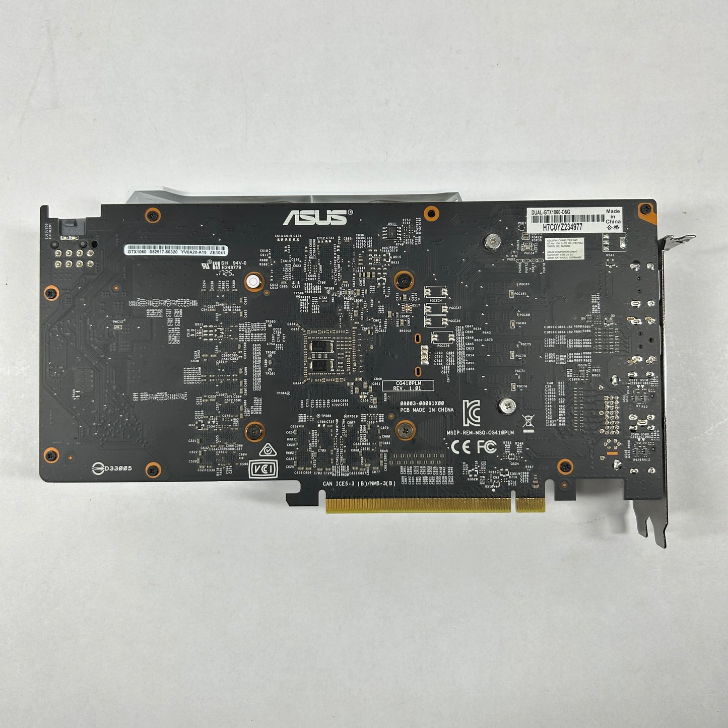 Asus GeForce GTX 1060 Dual 6GB GDDR5 Graphics Card DUAL-GTX1060-06G