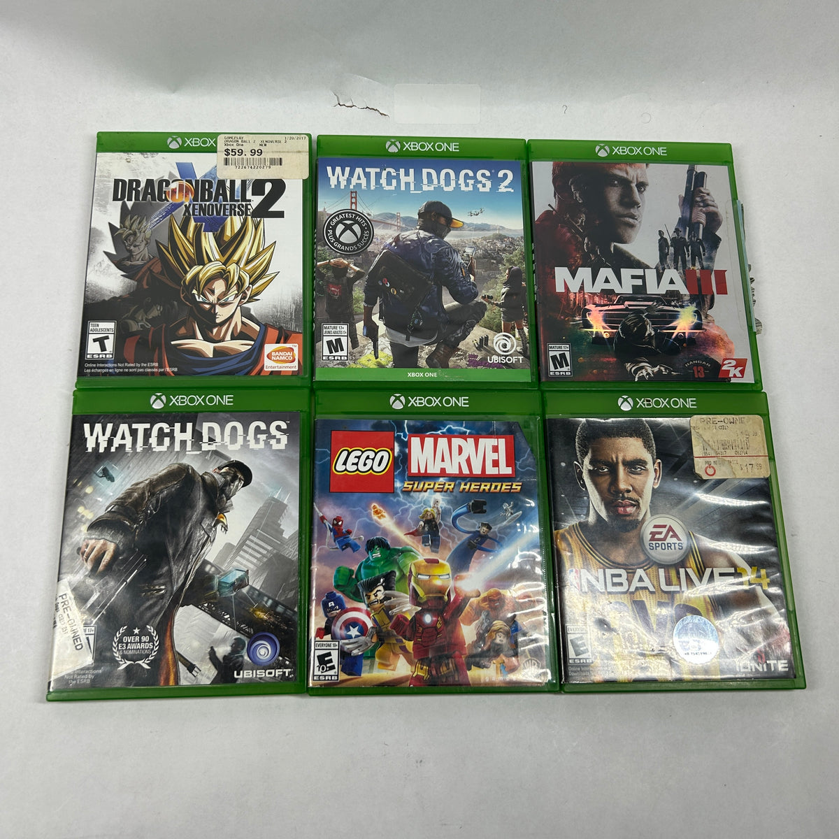 Lot of 50 Microsoft Xbox One Games