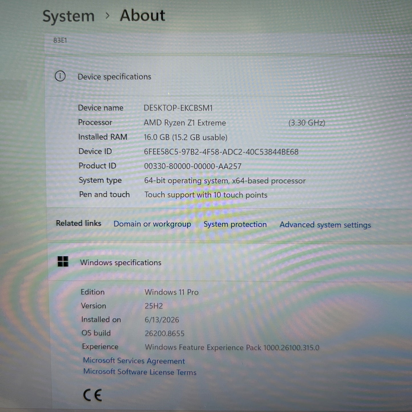 Lenovo Legion Go 8.8" AMD Ryzen Z1 Extreme 16GB RAM 1TB Shadow Black 83E1001YUS