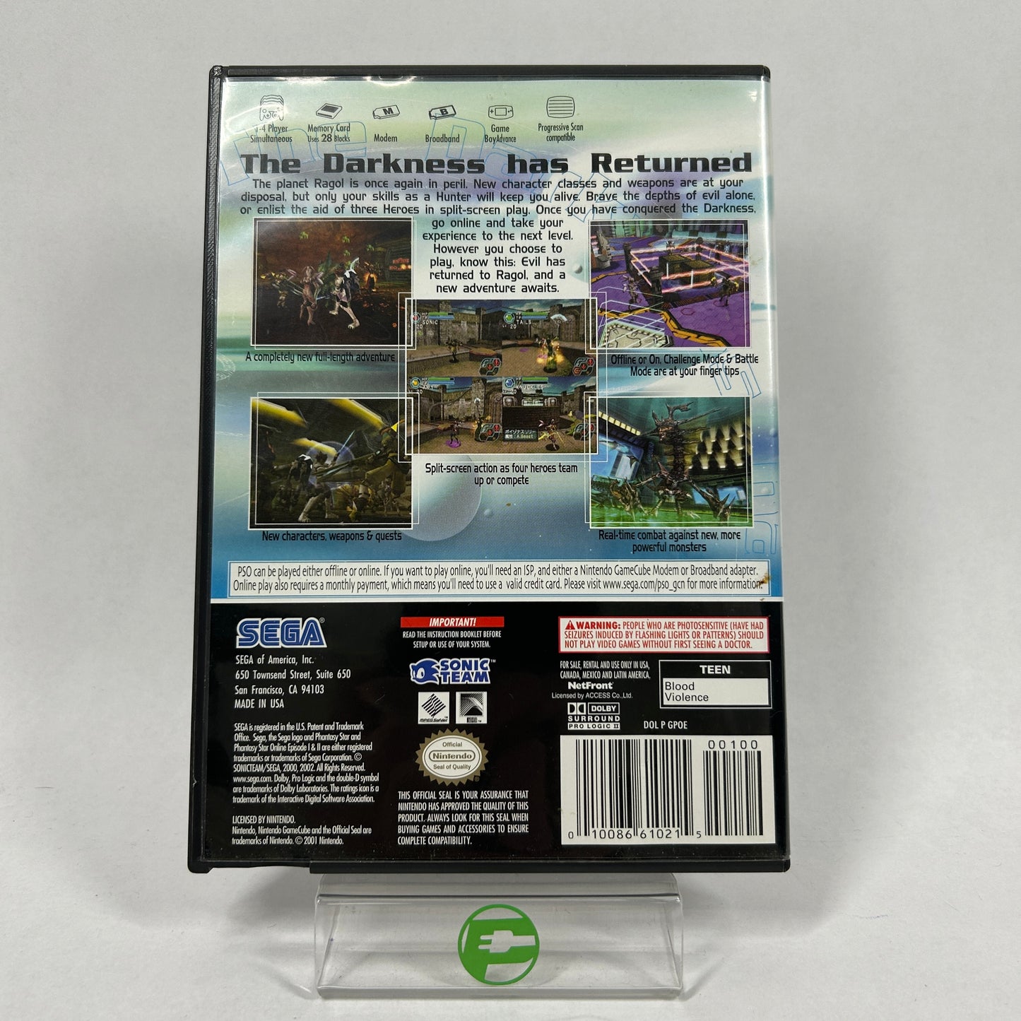 Phantasy Star Online Episode I & II (Nintendo GameCube, 2002)