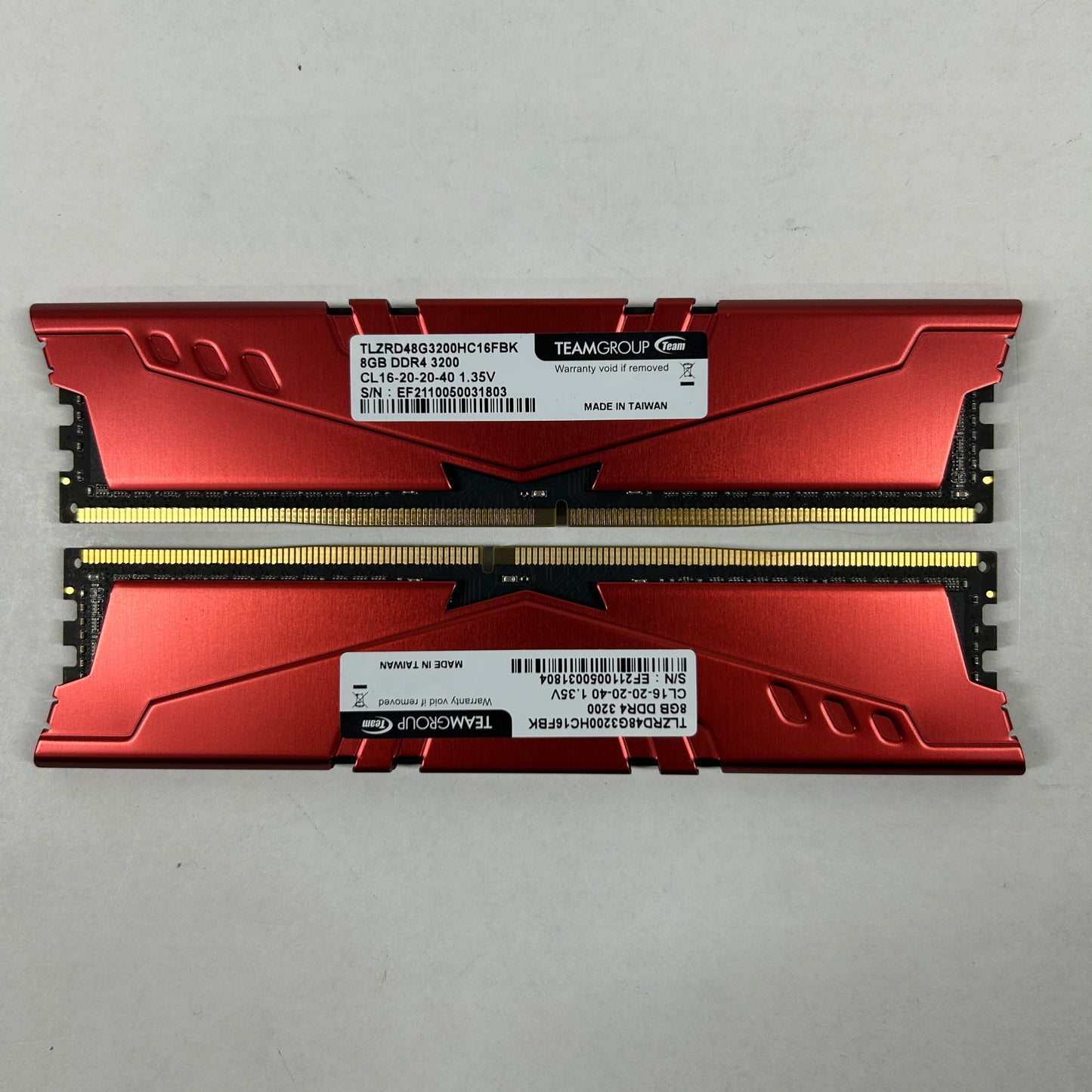 TeamGroup T-Force Vulcan 16GB (2x8GB) RAM DDR4 3200MHz TLZRD48G4200HC16FBK