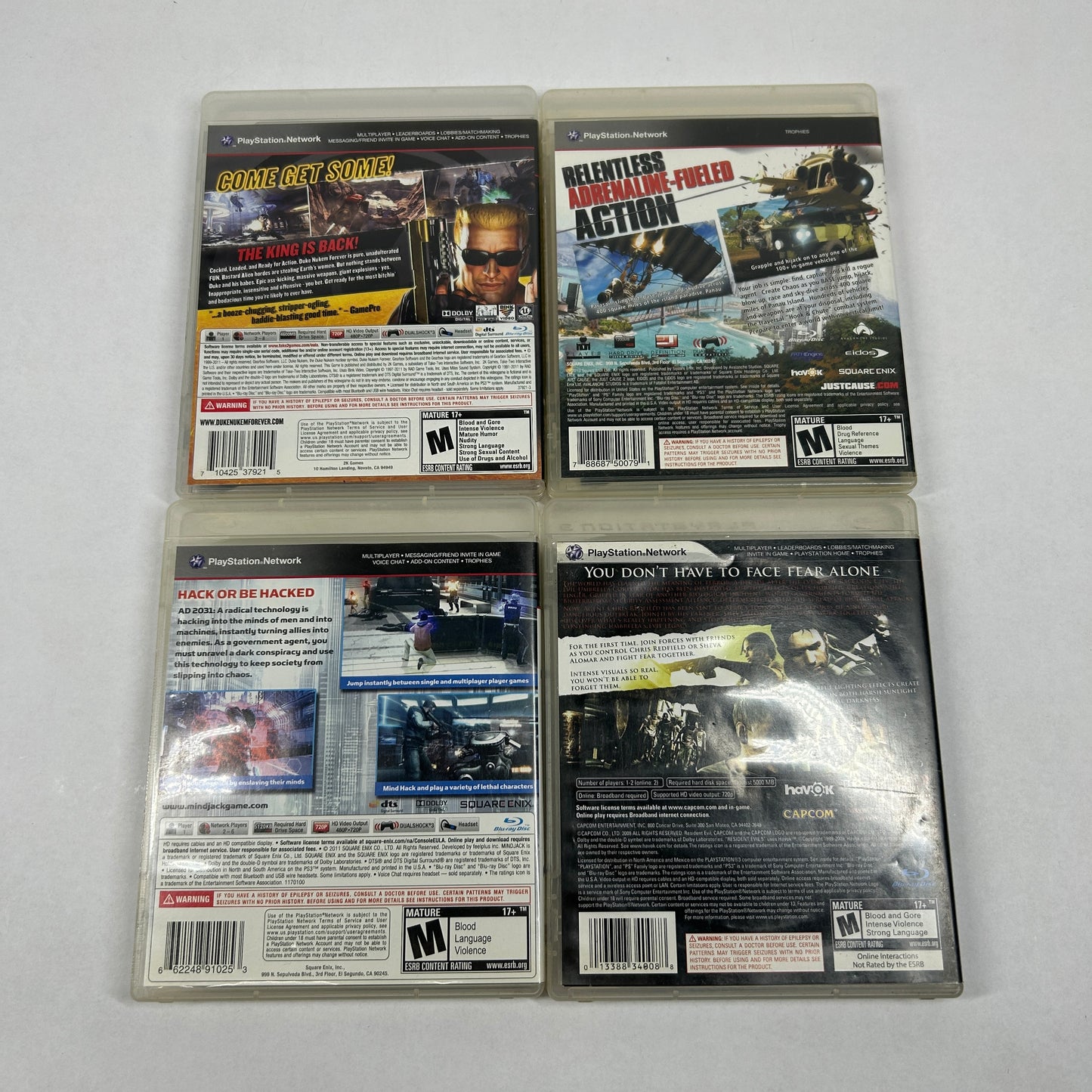 Lot of 8 Sony PlayStation 3 PS3 Games See Description for Titles