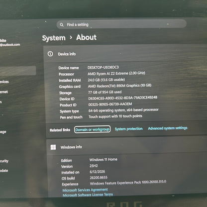 Asus ROG XBOX Ally X 7" AMD Ryzen AI Z2 Extreme 24GB RAM 1TB Black 